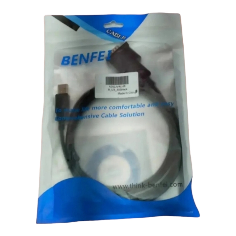 Benfei USB to UGA Adapter Cable B_US_302 Black and Firmware Disk New